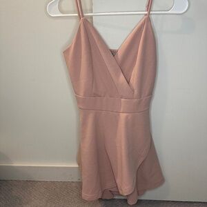 Papaya Pink Dressy Romper